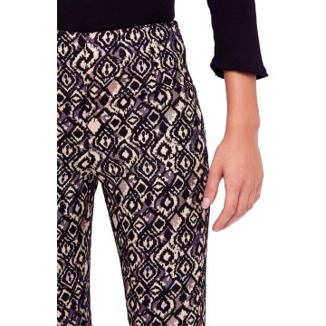 Womens Mod Metallic Printed Cropped Pants Multi 12