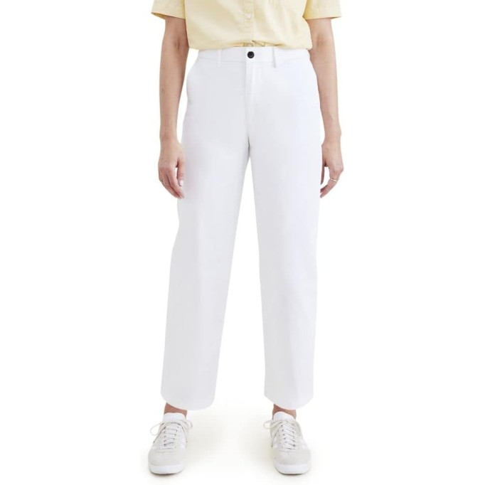 Women's Straight Fit High Rise Chino Pants