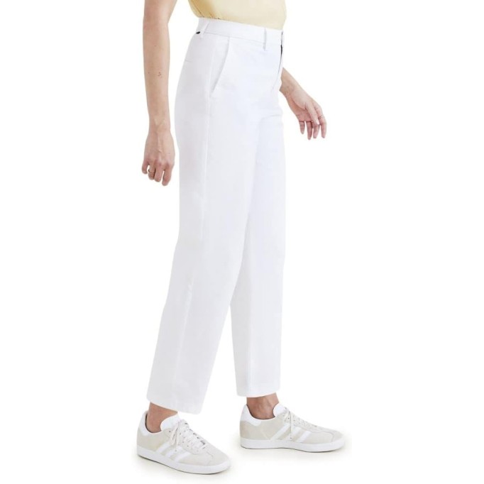 Women's Straight Fit High Rise Chino Pants