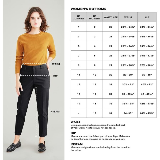 Women's Straight Fit High Rise Chino Pants