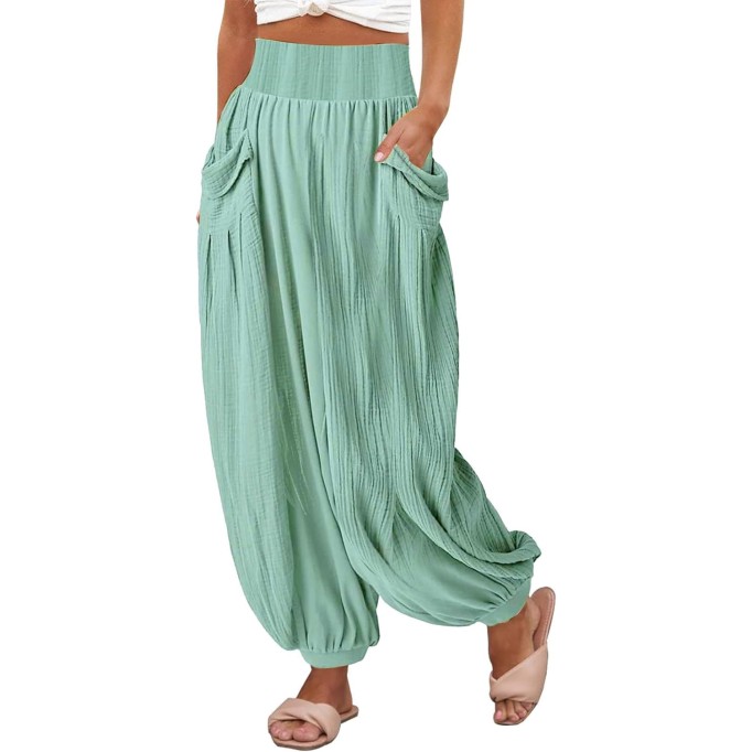 Plus Size Linen Pants for Women Womens High Waist Wide Leg Pants Casual Palazzo Pants Beach Trendy Pants