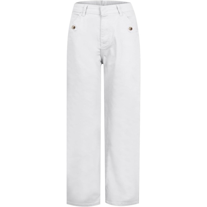 Women Stretch Twill Cropped Wide Leg Pant Comfy Casual Capri Pants High Waisted Straight Leg Chino Pants Ankle Jeans