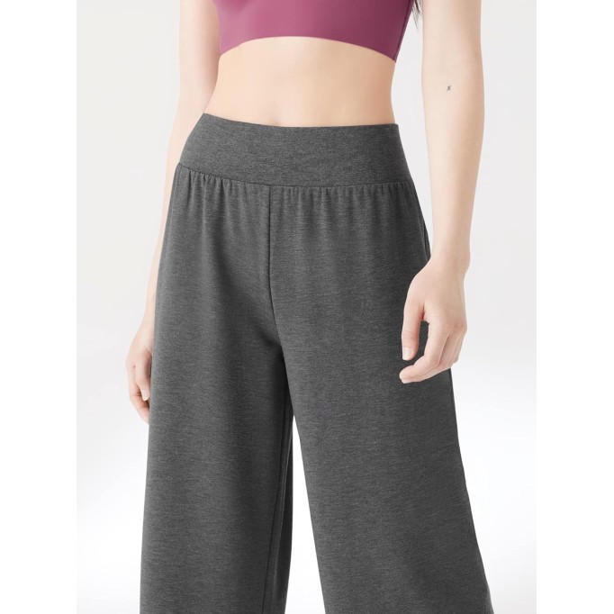 Womens Any Wear Cropped Wide Leg Pant