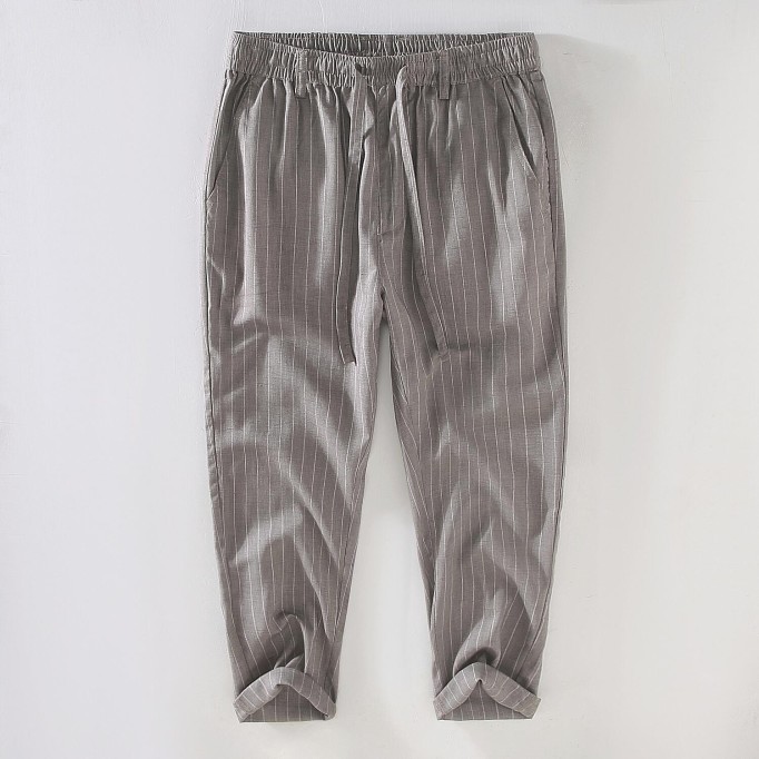 Men's Vanicol Striped Drawstring Cropped Pants