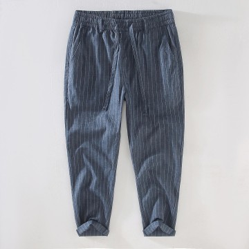 Men's Vanicol Striped Drawstring Cropped Pants