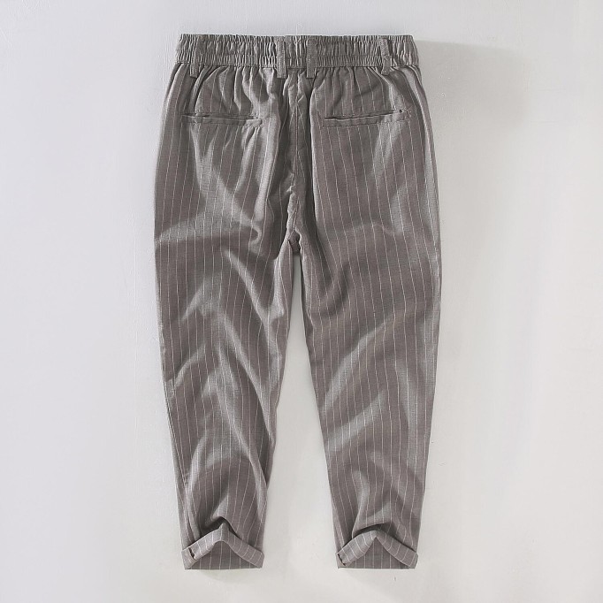 Men's Vanicol Striped Drawstring Cropped Pants