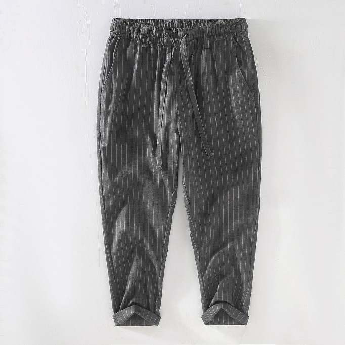 Men's Vanicol Striped Drawstring Cropped Pants