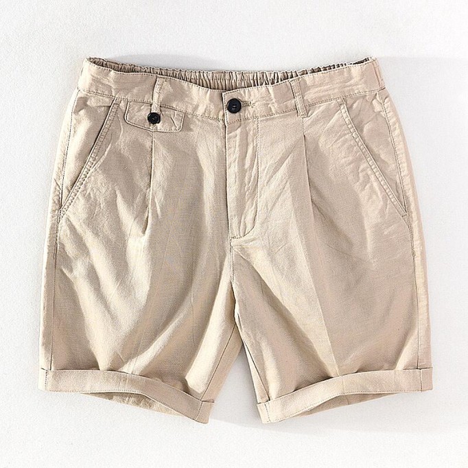 Men's Drawstring Elastic Waist Casual Shorts