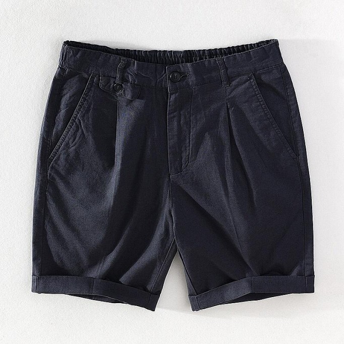 Men's Drawstring Elastic Waist Casual Shorts