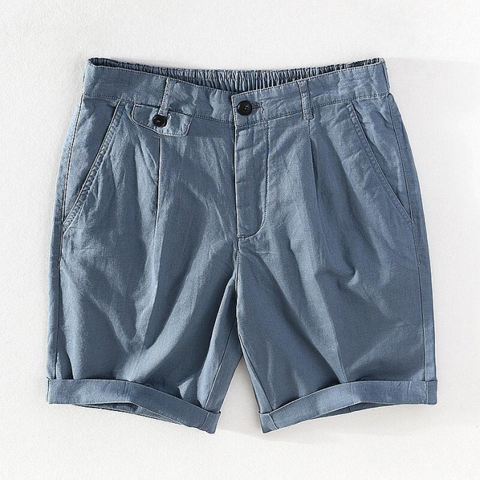 Men's Drawstring Elastic Waist Casual Shorts