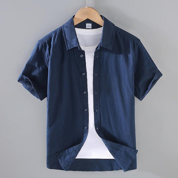 Men's Vanicol Short Sleeve Shirt - Square Collar