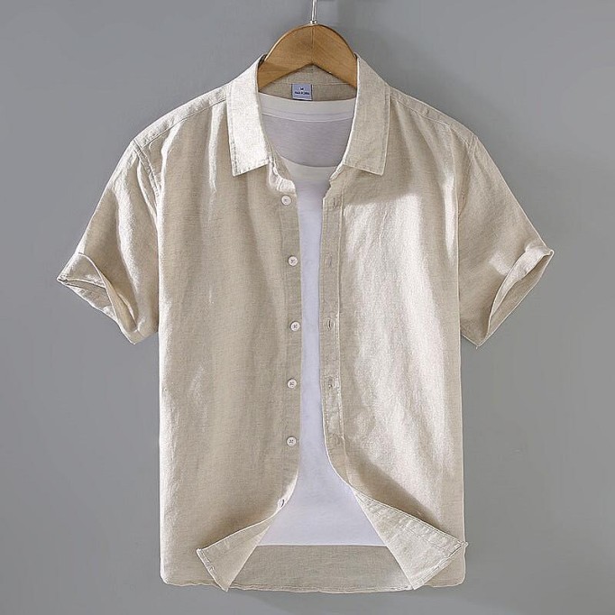 Men's Vanicol Short Sleeve Shirt - Square Collar