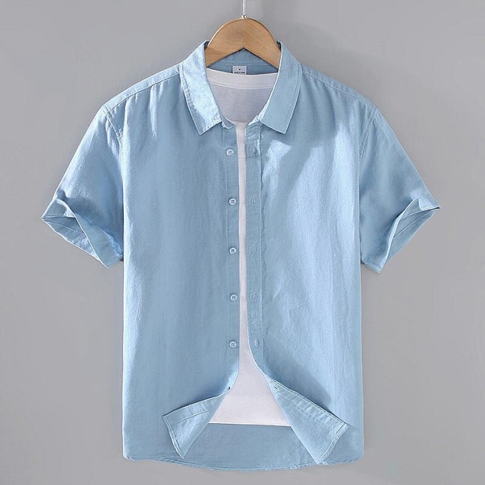 Men's Vanicol Short Sleeve Shirt - Square Collar