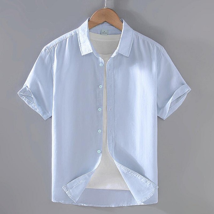 Men's Vanicol Short Sleeve Shirt - Square Collar