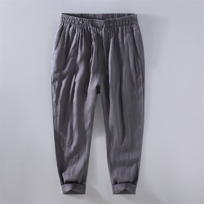 Casual Pure Vanicol Drawstring Pants