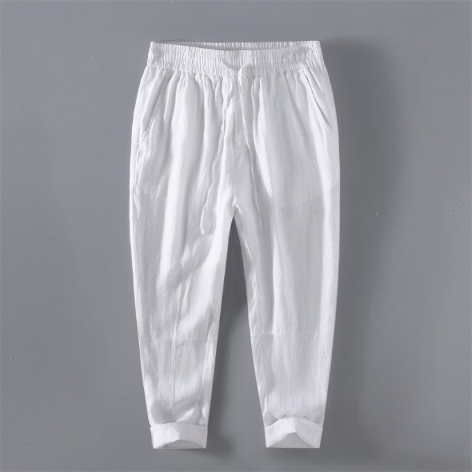 Casual Pure Vanicol Drawstring Pants