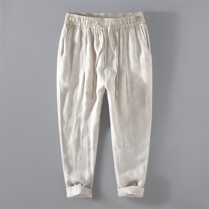 Casual Pure Vanicol Drawstring Pants