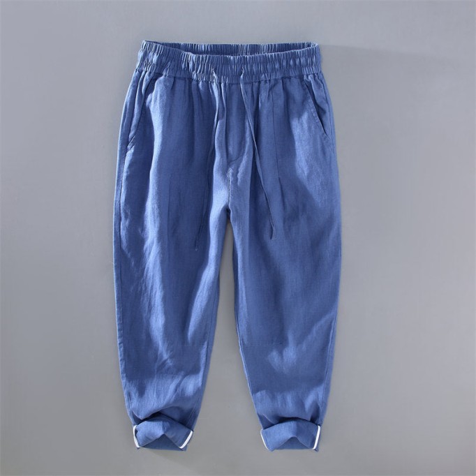 Casual Pure Vanicol Drawstring Pants