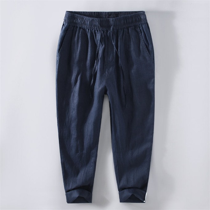 Casual Pure Vanicol Drawstring Pants