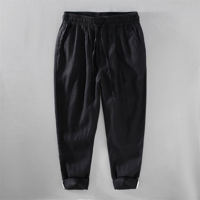 Casual Pure Vanicol Drawstring Pants