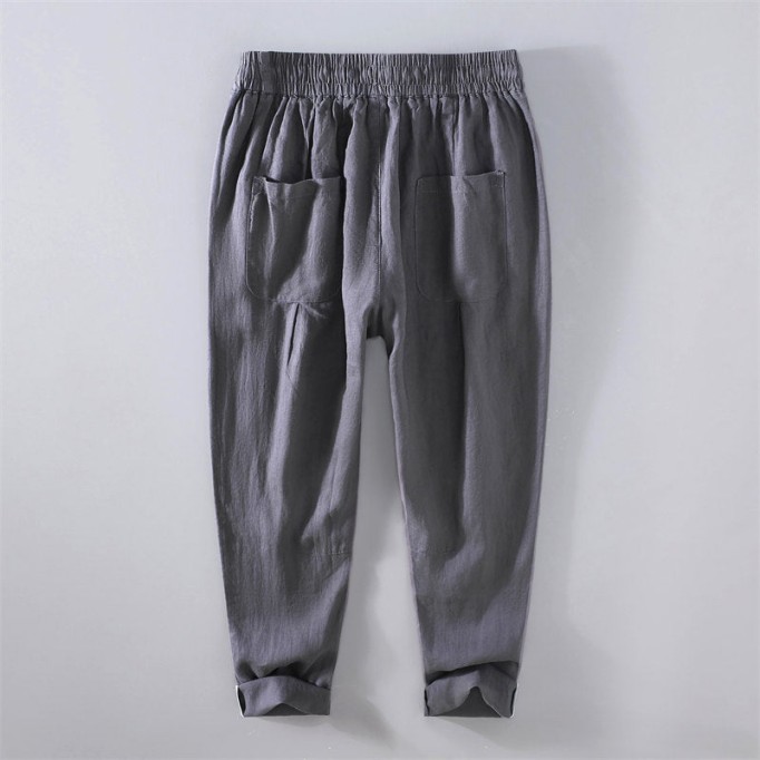 Casual Pure Vanicol Drawstring Pants